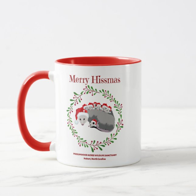 Merry Hissmas Possum Mugg (Vänster)