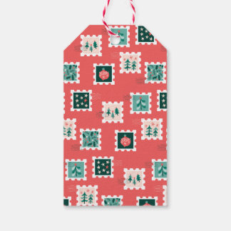 Merry Holly Days Stamps Presentetikett