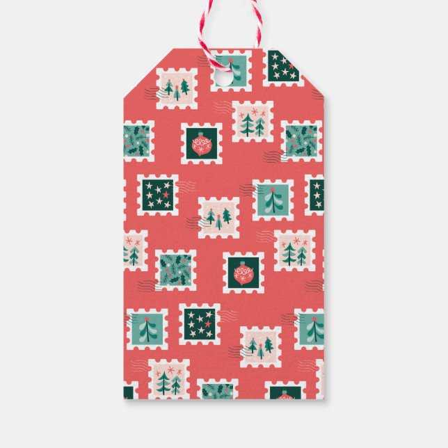 Merry Holly Days Stamps Presentetikett (Baksidan)