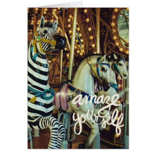 Merry Horse och Zebra Amaze Yourself OBS Kort