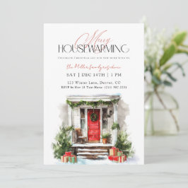 Merry Housewarming Christmas Housewarming Inbjudningar