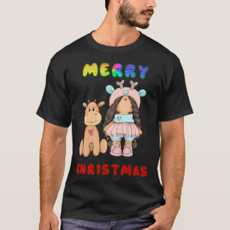 Merry Hristmas Cute Reindeer T Shirt