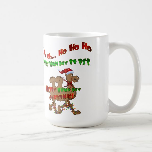 Merry Hump Day Camel jul HO HO HO Kaffemugg (Höger)