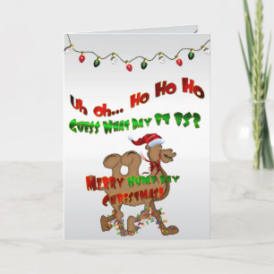 Merry Hump Day jul Camel HO HO HO Helgkort