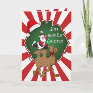 Merry Hump Day jul Camel Red Starburst Helgkort