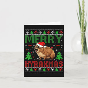 Merry Hyraxmas Vintage Hyrax Ugly jul Sweate Kort