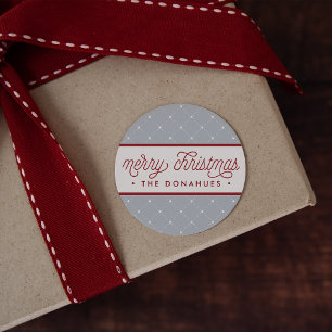 Merry in Dots Helgdag för Personlig Runt Klistermärke