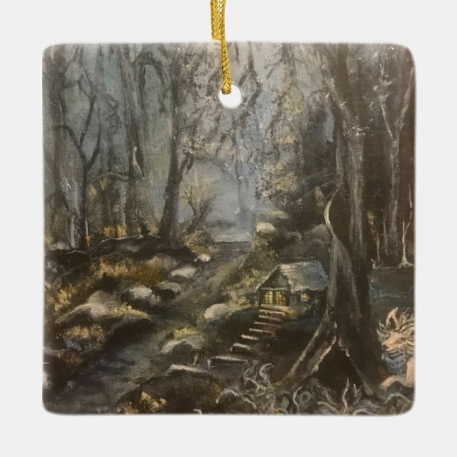 Merry in the Moss Julgransprydnad Keramik (Framsida)