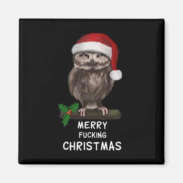 Merry Ing jul Uggla (d010-0514a) Magnet (Framsidan)