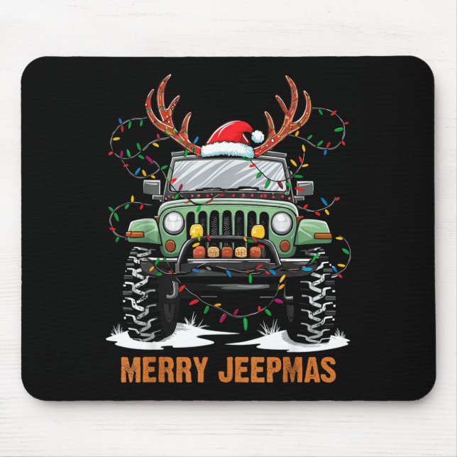Merry Jeepmas Christmas Xmas Santa Reindeer Men Bo Musmatta (Framsidan)