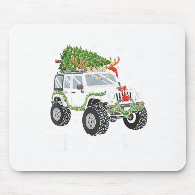 Merry Jeepmas Ugly Light Reindeer Christmas Funny  Musmatta (Framsidan)