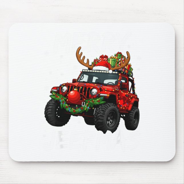 Merry Jeepmas Ugly Light Reindeer Christmas Funny  Musmatta (Framsidan)