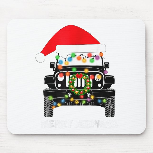 Merry Jeepmas Ugly Light Reindeer Christmas  Musmatta (Framsidan)