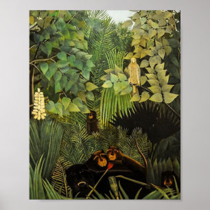 Merry Jesters av Henri Rousseau Poster