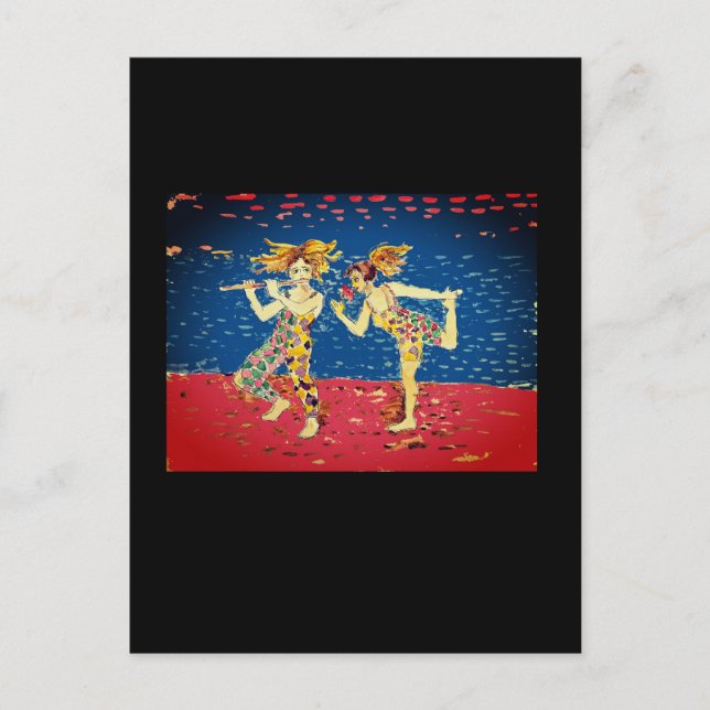 Merry jesters vykort (Framsida)