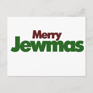 Merry Jewmas Helg Vykort