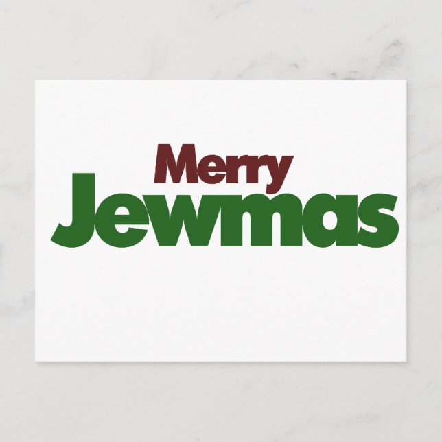 Merry Jewmas Helg Vykort (Framsida)