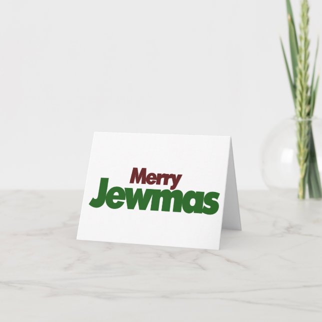 Merry Jewmas Helgkort (Framsida)