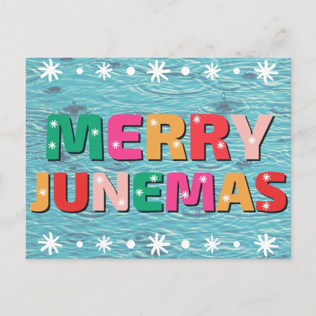 Merry Junemas vycard Vykort (Framsida)