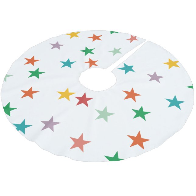 MERRY KÄRLEK JOY | KOLORFUL CHRISTMAS JULGRANSMATTA BORSTAD POLYESTER (Vinklad)