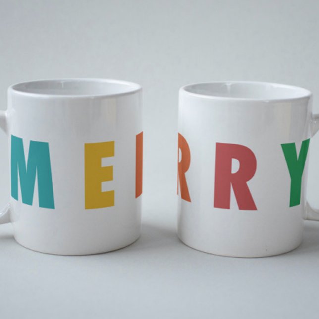 MERRY KÄRLEK JOY | KOLORFUL CHRISTMAS KAFFEMUGG (Skapare uppladdad)