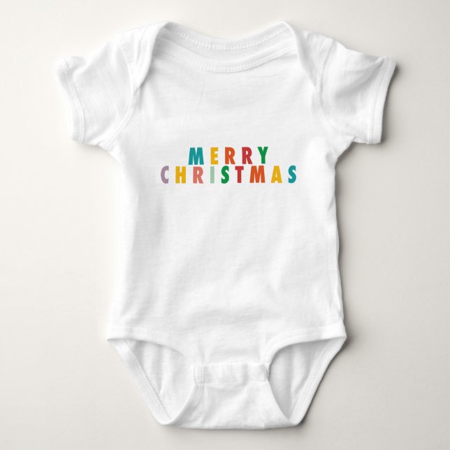 MERRY KÄRLEK JOY | KOLORFUL CHRISTMAS T SHIRT (Framsida)