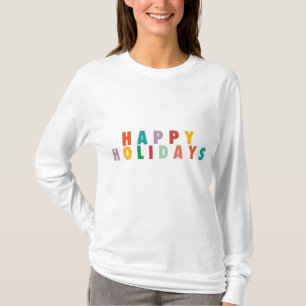 MERRY KÄRLEK JOY   KOLORFUL CHRISTMAS T SHIRT