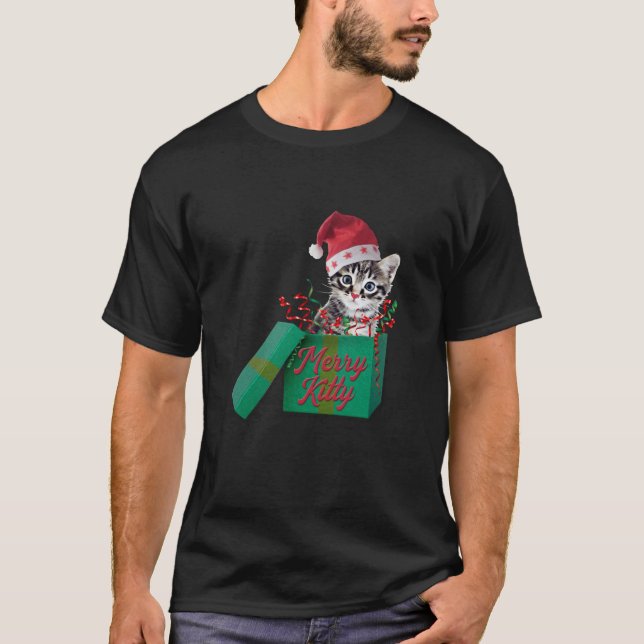 Merry Kattunge, God jul T Shirt (Framsida)