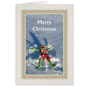 Merry Kermie jul Hälsningskort
