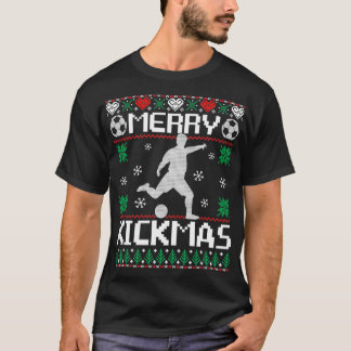 Merry Kickmas Player Sports Ugly jul Sweater T Shirt
