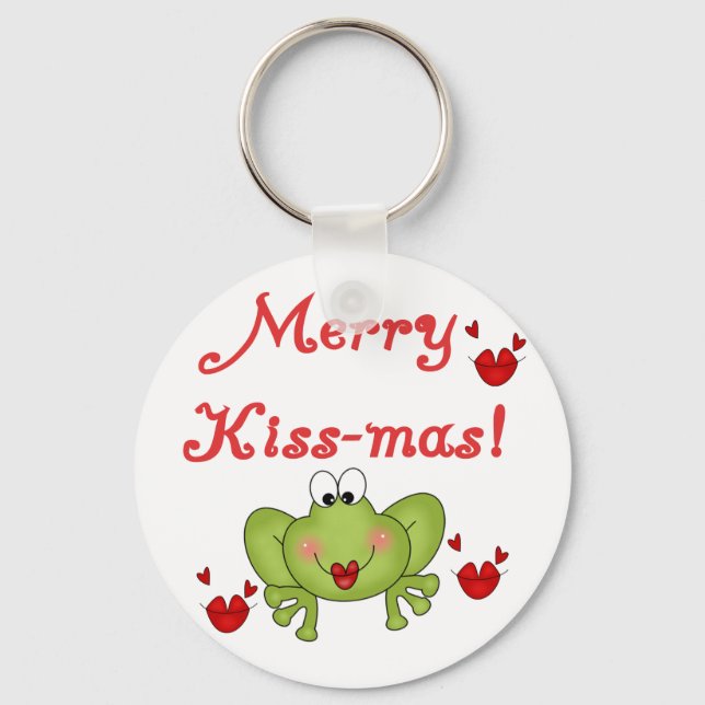 Merry Kiss-Mas Tshirts och Gifts Nyckelring (Framsida)