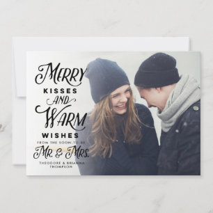 Merry Kisses och Warm Önskemål, fru Helgdag Julkort