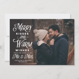 Merry Kisses och Warm Önskemål, fru Helgdag Julkort