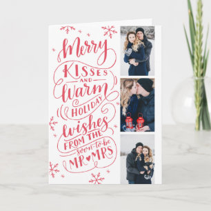 Merry Kisses Warm Önskemål Spara Date 3 Foto Folda Helgkort