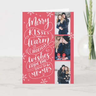 Merry Kisses Warm Önskemål Spara Date 3 Foto Folda Helgkort