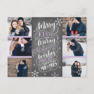 Merry Kisses Warm Önskemål Spara Datum 6 - Foto Meddelande Vykort