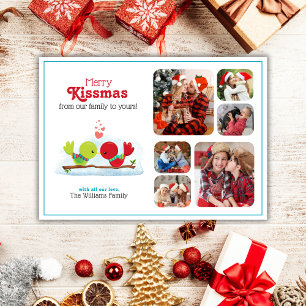 Merry Kissmas Helgdag Photo Card Inbjudningar