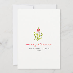 Merry Kissmas Mistletoe julkort