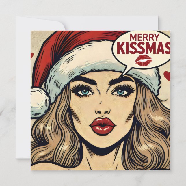 Merry Kissmas Retro Tecknad-Bok jul (Framsida)