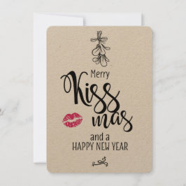 Merry Kissmass (ung. julhälsningskort) Julkort