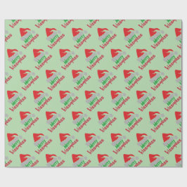 Merry Kissmyass Funny Christmas Wrapping Paper Presentpapper