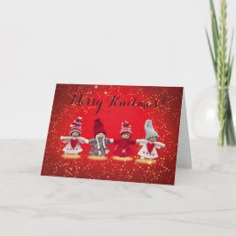 Merry Knitmas-kort Helgkort