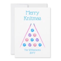 Merry Knitmas Rosa Retro Watercolor Yarn