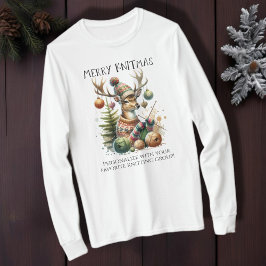 Merry Knittmas Knitting jul T Shirt
