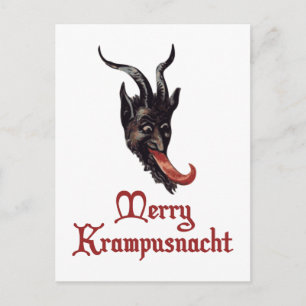 Merry Krampunacht Helg Vykort