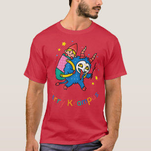 Merry Krampus Baby Sitta Claus jul Kids Bo T Shirt