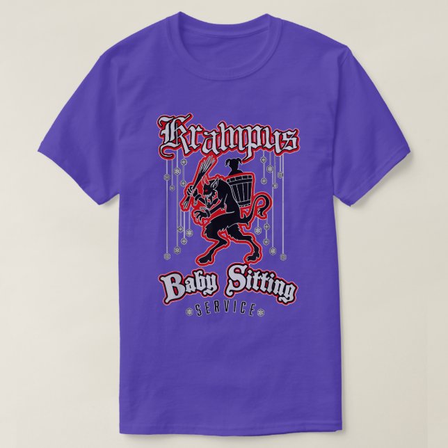 Merry Krampus Baby Sitta Claus jul T Shirt (Design framsida)