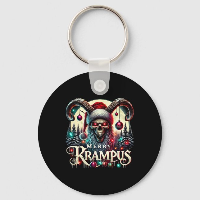 Merry Krampus Christmas Krampus Is Coming To Town  Nyckelring (Framsida)