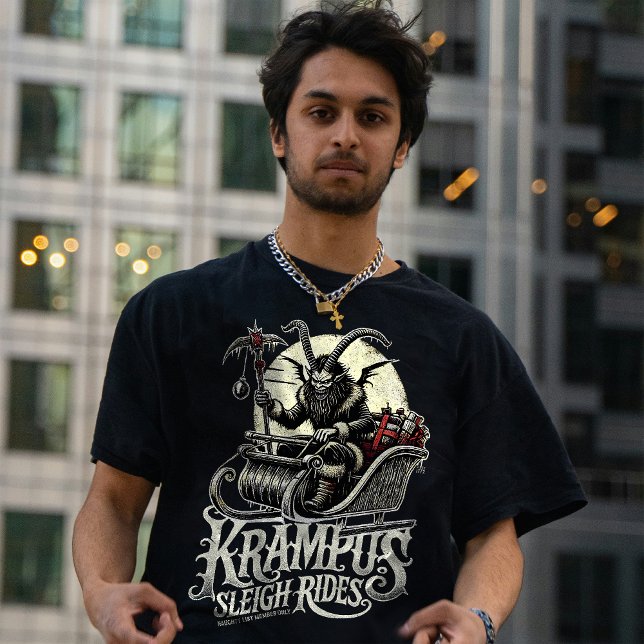 Merry Krampus Christmas Krampus Sleigh Rides T Shirt (Skapare uppladdad)