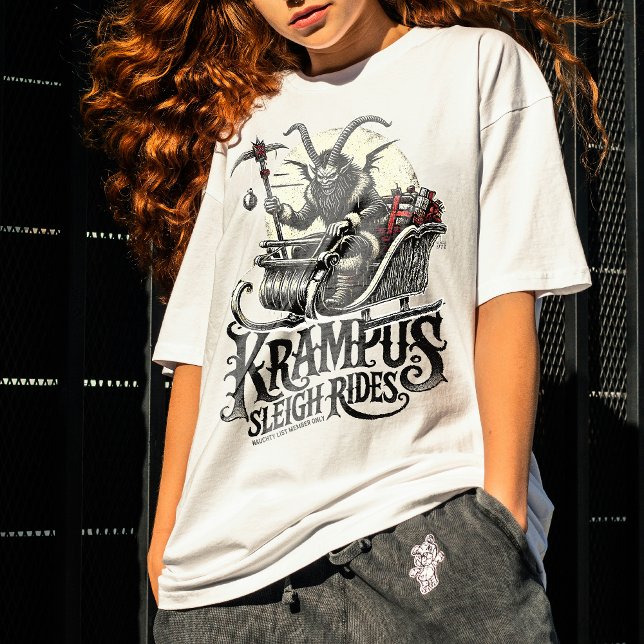 Merry Krampus Christmas Krampus Sleigh Rides T Shirt (Skapare uppladdad)